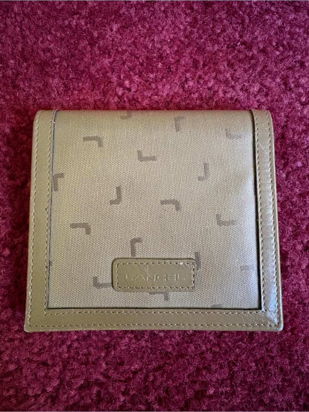 Vintage Lancel Paris Monogram Bifold Wallet